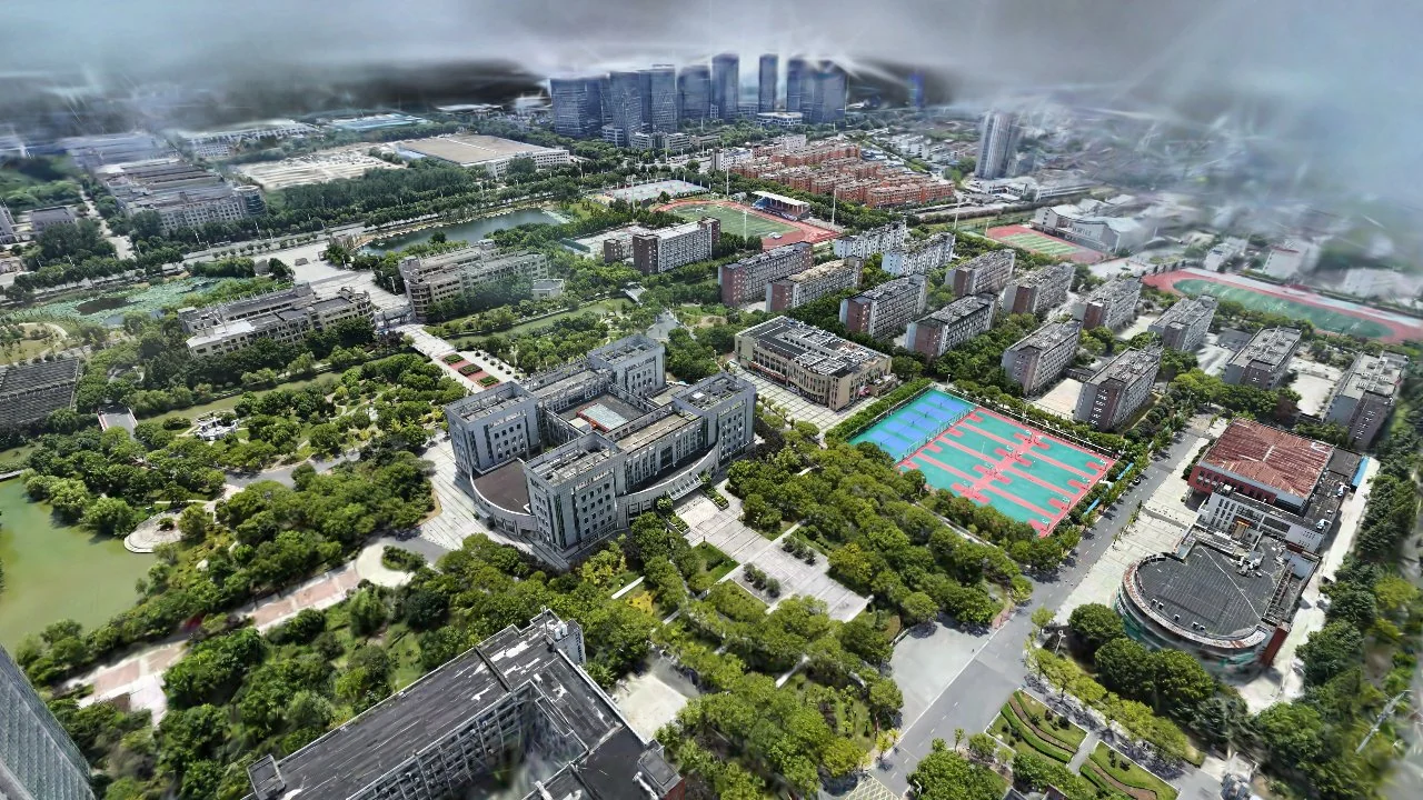 芜湖职业技术大学校园三维重建俯瞰
